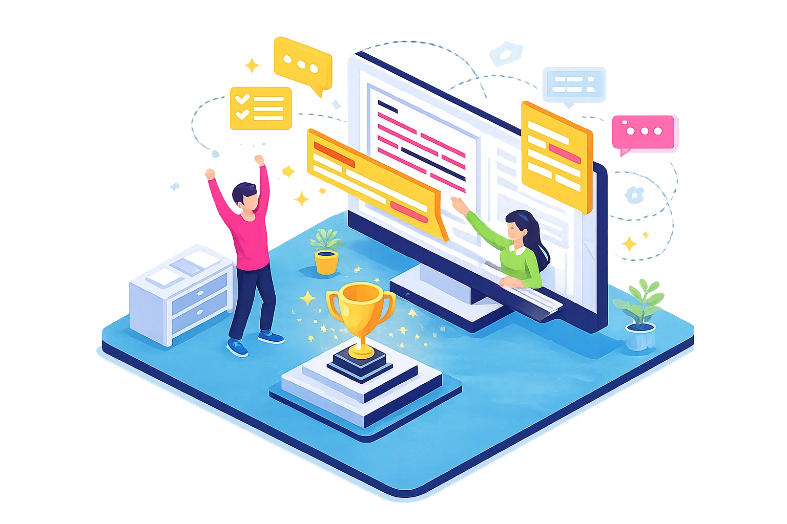 End-to-End Publishing Support Illustration