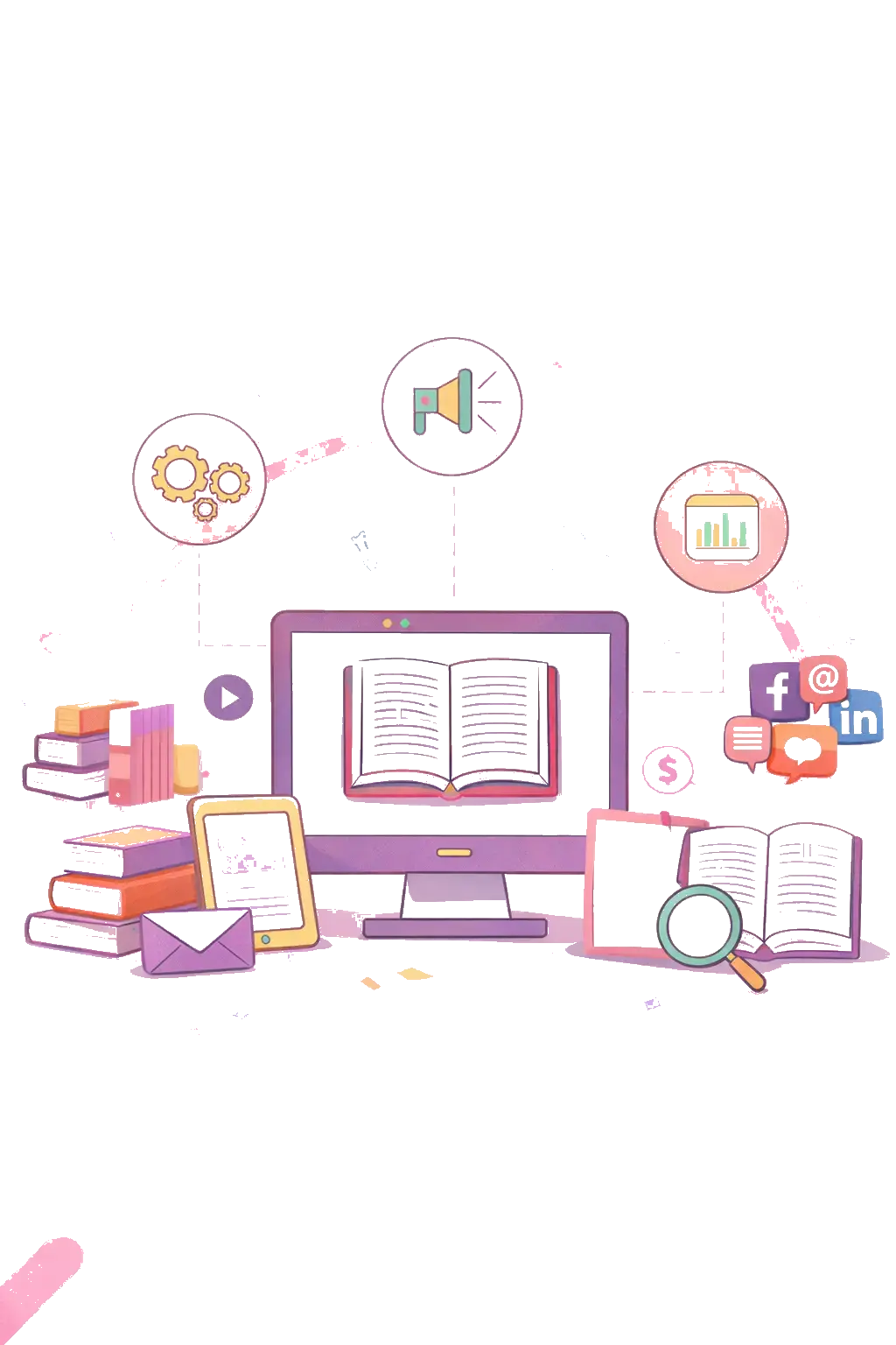 Why Choose Our Self Publishing Services Illustration