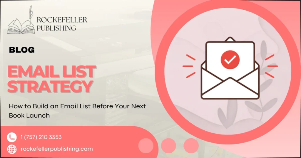 How to Build an Email List Before Your Next Book Launch