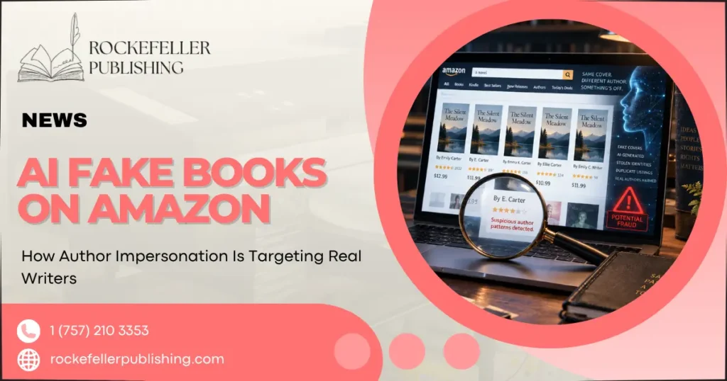 AI fake books on Amazon impersonating real authors through misleading book listings and author identities